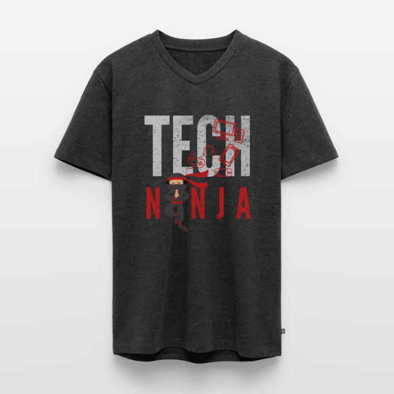 tech, tech analyst, programmer, Men's Premium Organic T-shirt with V-neck