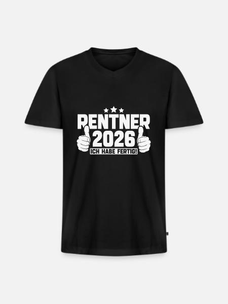Retirees 2026 I've finished 2026 - Men's Premium Organic T-shirt with V-neck - black