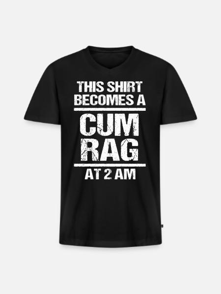 Blagues perverses - T-shirt encolure en V Premium bio Homme - noir