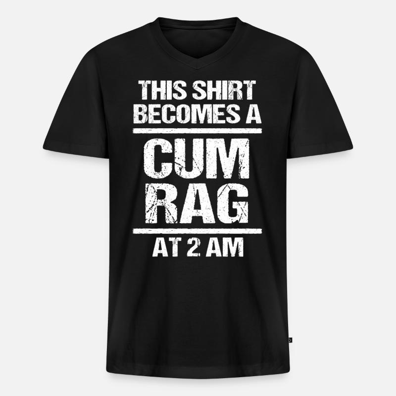 Perverse Witze - Männer Premium Bio T-Shirt mit V-Ausschnitt - Schwarz