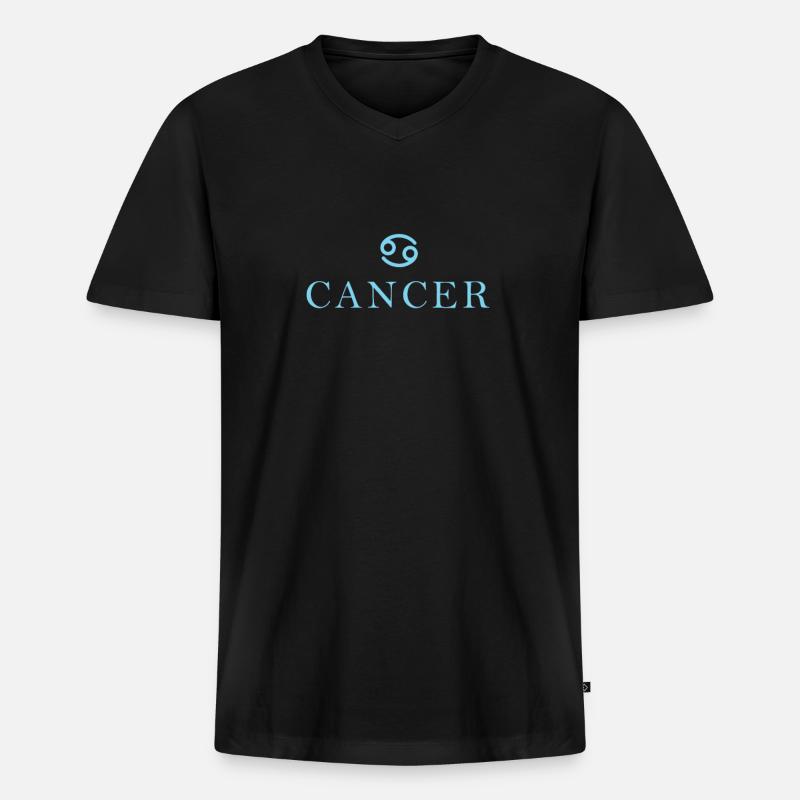 Sternzeichen Cancer Sternbild - Männer Premium Bio T-Shirt mit V-Ausschnitt - Schwarz