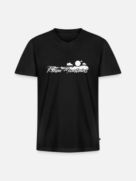 Kenai Mountains Alaska Mountain Range - Men's Premium Organic T-shirt with V-neck - black