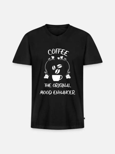 Coffee Espresso Coffee - Men's Premium Organic T-shirt with V-neck - black