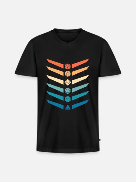 Juego de mesa RPG Rpg Juego de mesa Regalo - Camiseta ecológica prémium para hombre con cuello de pico - negro