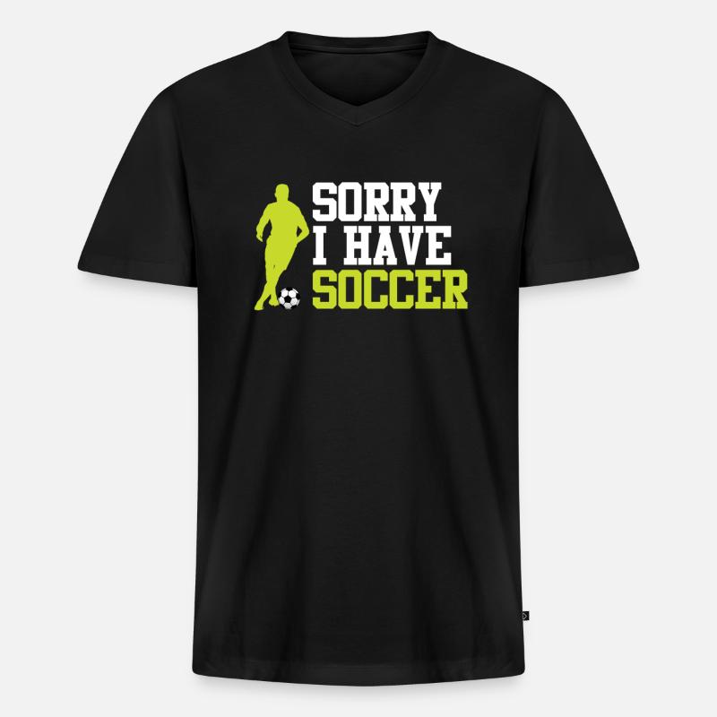 Ich Habe - Männer Premium Bio T-Shirt mit V-Ausschnitt - Schwarz