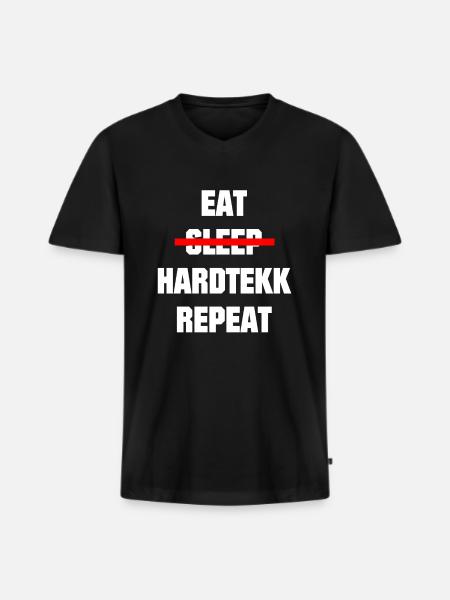 Hardtekk - Merch - Tekk - Gift - Men's Premium Organic T-shirt with V-neck - black