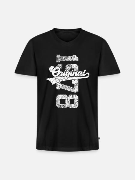 48TH BIRTHDAY ORIGINAL 1978 - Men's Premium Organic T-shirt with V-neck - black