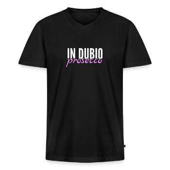 Jura Student Lustig Anwalt Geschenk - Männer Premium Bio T-Shirt mit V-Ausschnitt - Schwarz - Vorne - Nico (187cm)