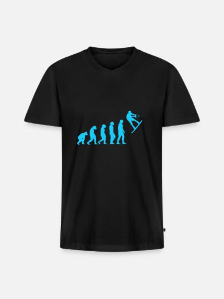 Wakeboard Evolution - T-shirt encolure en V Premium bio Homme - noir