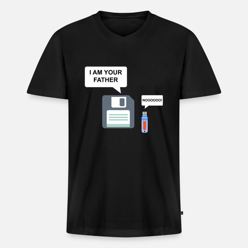 Programmierer Lustige Geschenkidee - Männer Premium Bio T-Shirt mit V-Ausschnitt - Schwarz