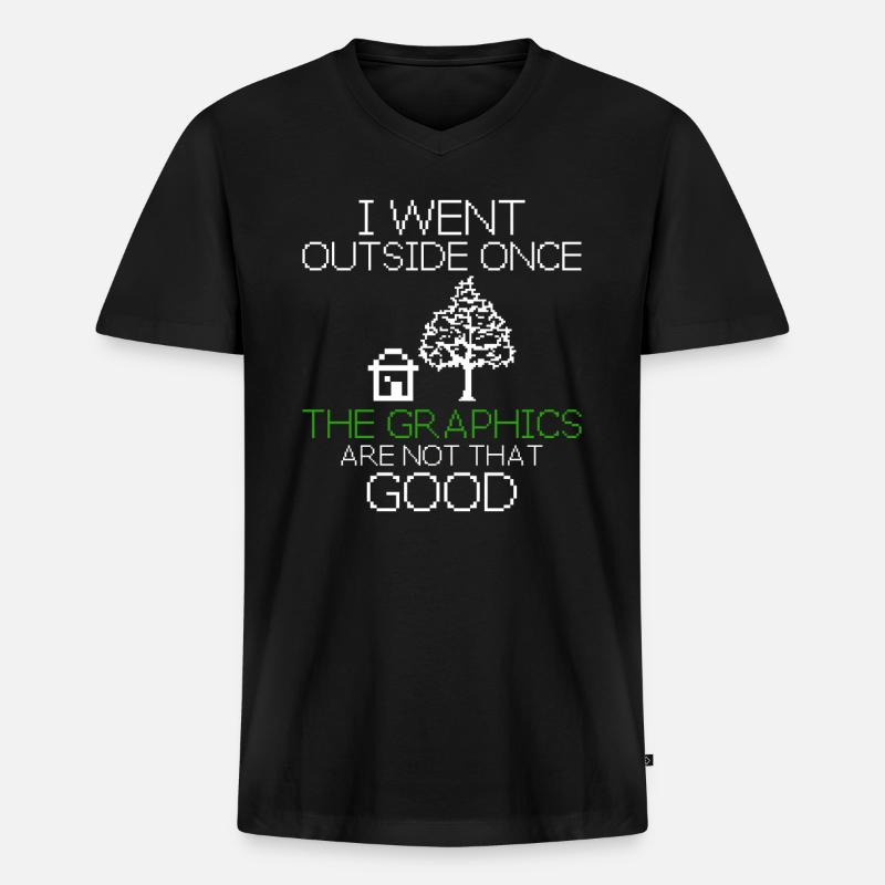 Programmer Funny gift idea - Men's Premium Organic T-shirt with V-neck - black