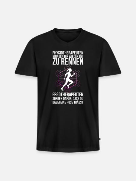 Ergotherapeut Geschenk - Männer Premium Bio T-Shirt mit V-Ausschnitt - Schwarz