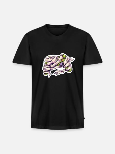 Mummy Joystick Controller Gamer - Men's Premium Organic T-shirt with V-neck - black