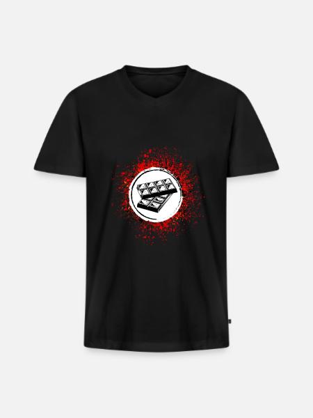 Chocolate Icon Icon - Men's Premium Organic T-shirt with V-neck - black