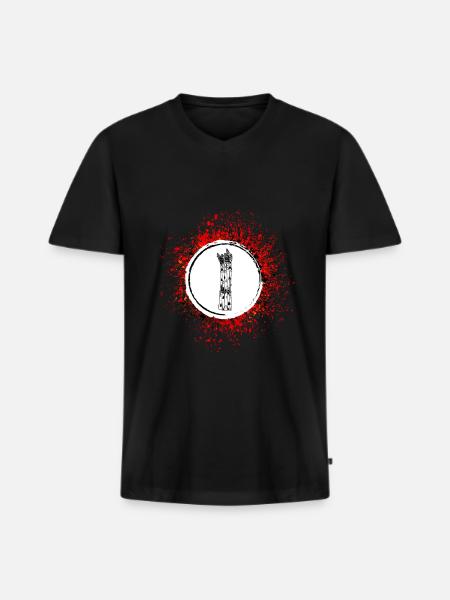 Asparagus icon - Men's Premium Organic T-shirt with V-neck - black