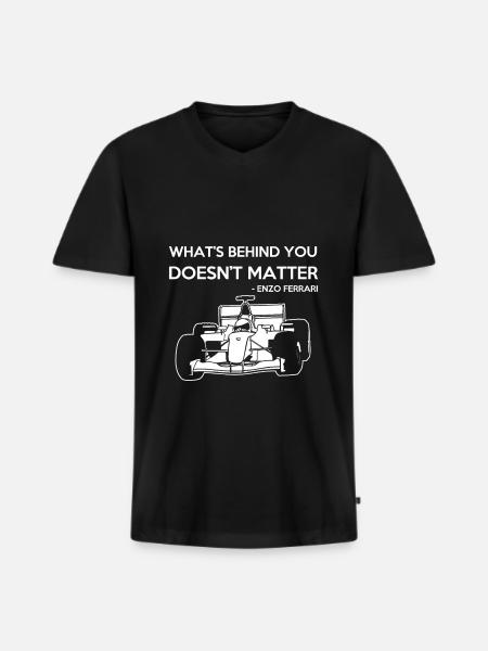 blockedTitle - Männer Premium Bio T-Shirt mit V-Ausschnitt - Schwarz
