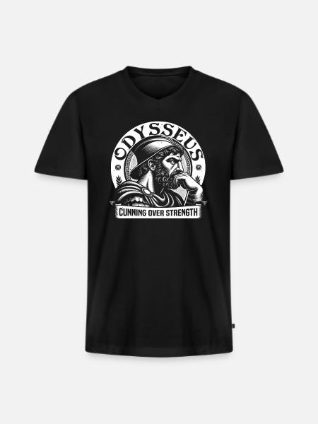 Trojansk krig kriger Det antikke Grækenland Græsk mytologi - Premium økologisk T-shirt med V-hals til mænd - sort