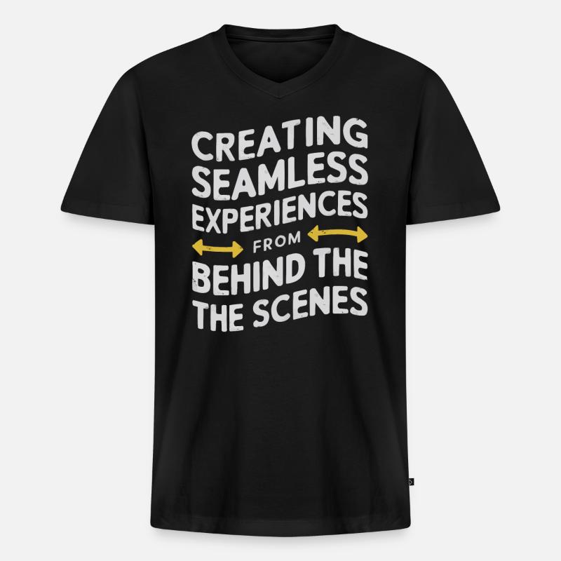 Backend-Entwickler Programmierung Softwareprogrammierer - Männer Premium Bio T-Shirt mit V-Ausschnitt - Schwarz