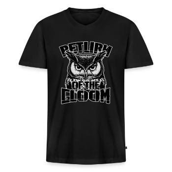 Return Of The Gloom - Männer Premium Bio T-Shirt mit V-Ausschnitt - Schwarz - Vorne - Nico (187cm)