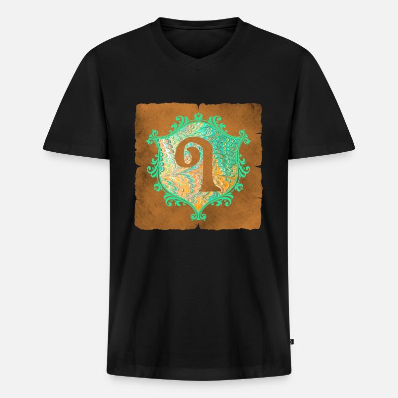 e 36 i - Männer Premium Bio T-Shirt mit V-Ausschnitt - Schwarz
