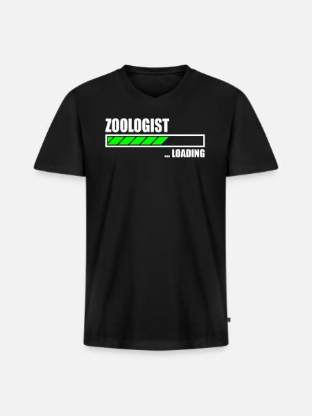 Zoologist Loading Bar - T-shirt encolure en V Premium bio Homme - noir