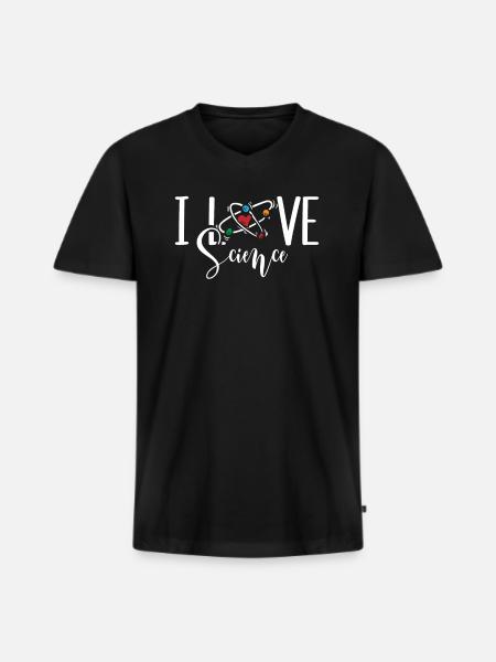 Chemistry Science Physics Research - Men's Premium Organic T-shirt with V-neck - black