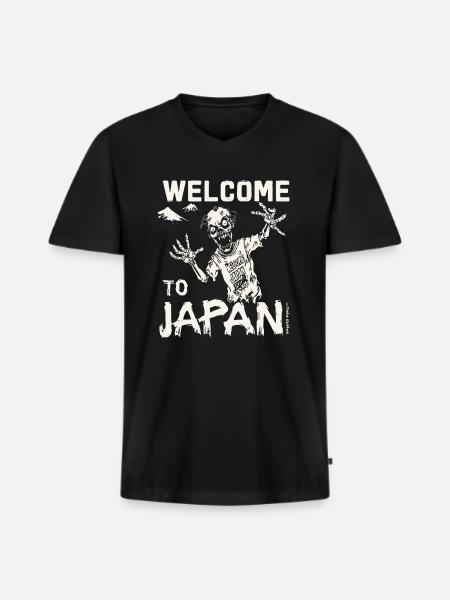 Welcome to Japan, Zombie - Men's Premium Organic T-shirt with V-neck - black