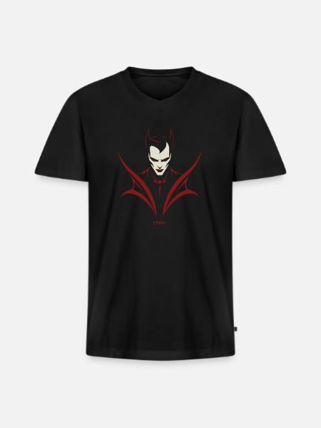 Vampire Emblem - Men's Premium Organic T-shirt with V-neck - black