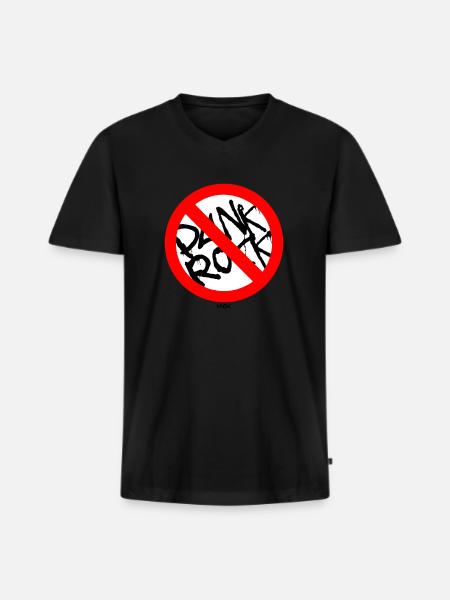 Punk Rock interdit Punk Rock - T-shirt encolure en V Premium bio Homme - noir