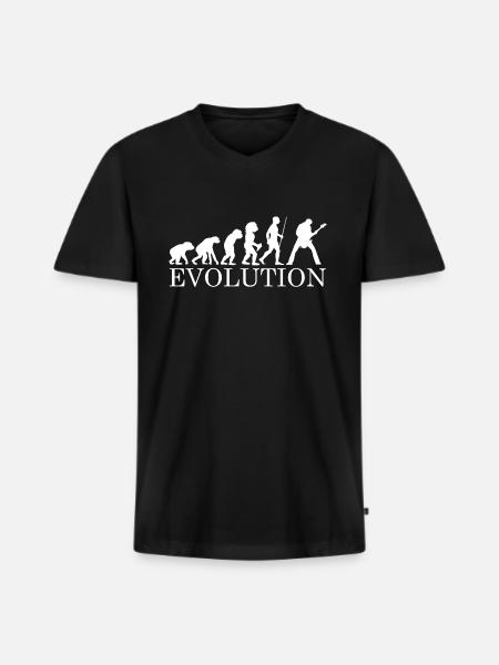 basse - T-shirt encolure en V Premium bio Homme - noir