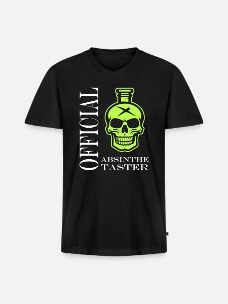 Official absinthe taster - Men's Premium Organic T-shirt with V-neck - black