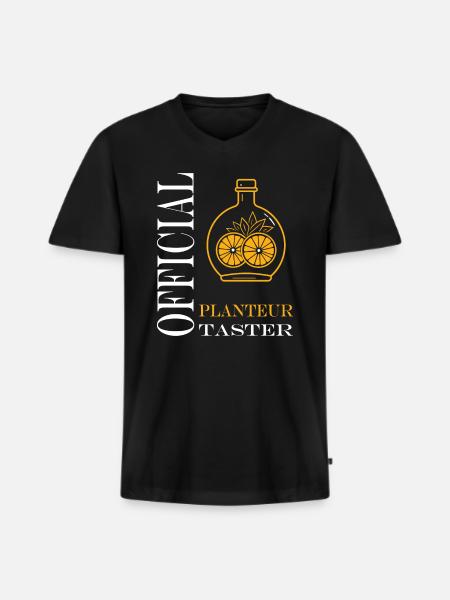 Humor-Punsch-Pflanzgefäß - Männer Premium Bio T-Shirt mit V-Ausschnitt - Schwarz