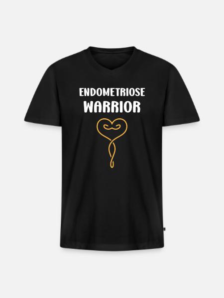 sensibilisation endométriose - T-shirt encolure en V Premium bio Homme - noir