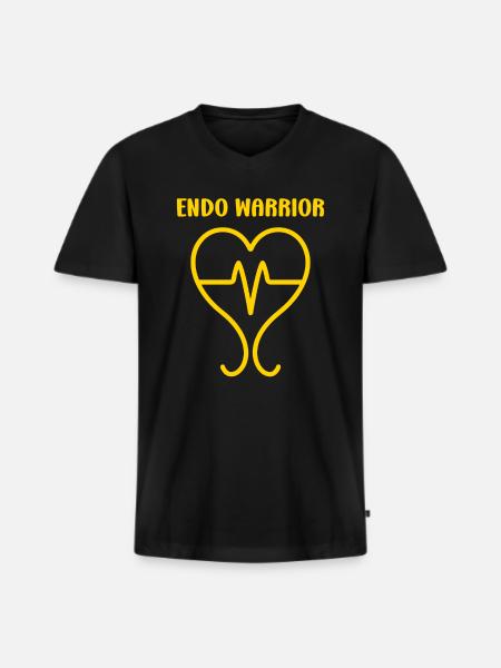 sensibilisation endométriose - T-shirt encolure en V Premium bio Homme - noir