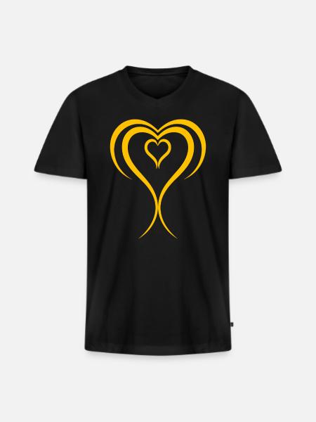 endometriosis - Men's Premium Organic T-shirt with V-neck - black