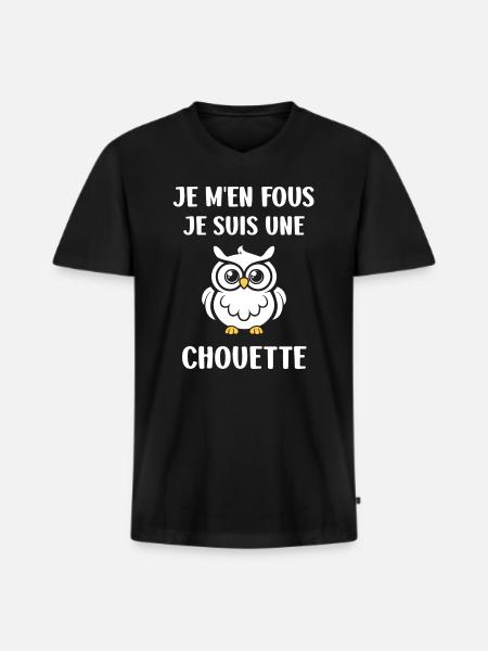 Nice humor - Men's Premium Organic T-shirt with V-neck - black