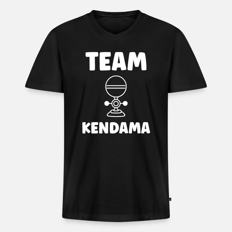 Kendama - Männer Premium Bio T-Shirt mit V-Ausschnitt - Schwarz