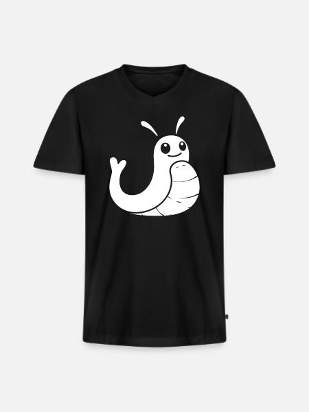 Slug 9 - Men's Premium Organic T-shirt with V-neck - black