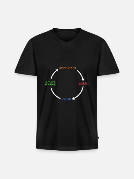 > d’institutions > d’argent intelligent - T-shirt encolure en V Premium bio Homme - noir
