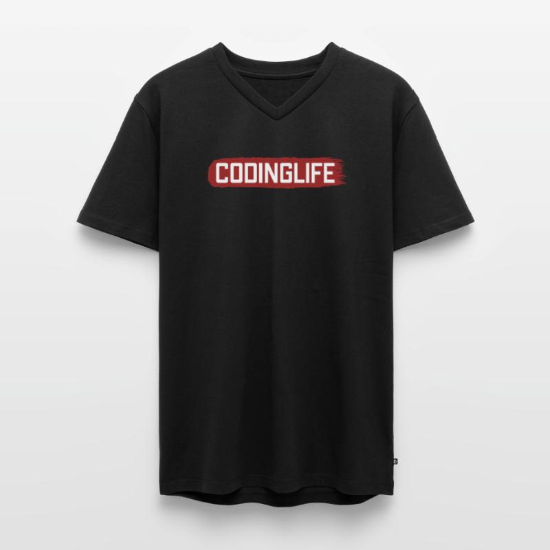 Codinglife Software Developer Developer Men's Premium Organic T-shirt with V-neck