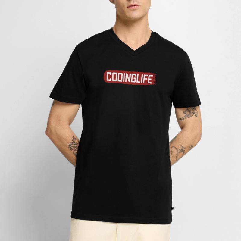 Codinglife Software Developer Developer Men's Premium Organic T-shirt with V-neck