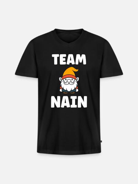 Dwarf - Men's Premium Organic T-shirt with V-neck - black