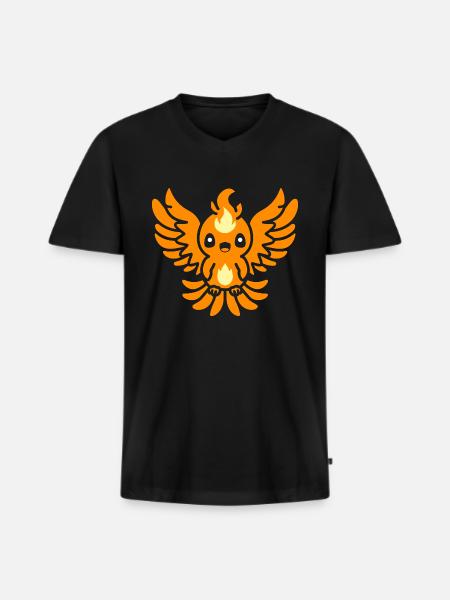 Phoenix - Men's Premium Organic T-shirt with V-neck - black
