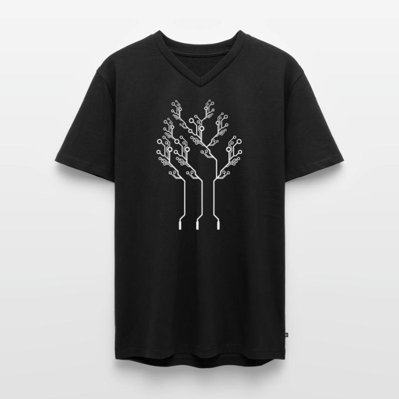 Computer programmer computer science nerd gift Men's Premium Organic T-shirt with V-neck