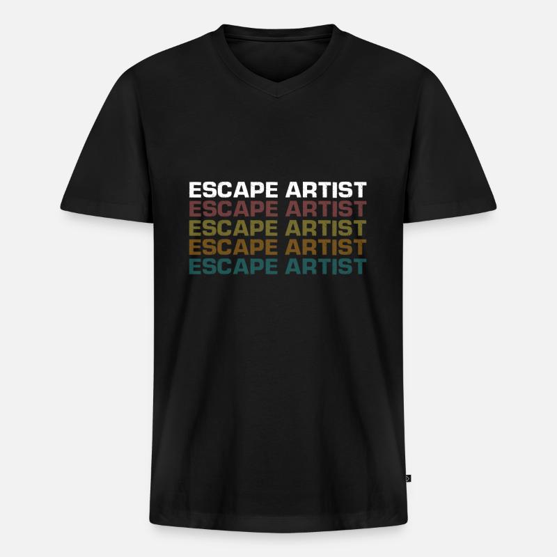 Lockpicking Lock Picking Aufsperrdienst Designs - Männer Premium Bio T-Shirt mit V-Ausschnitt - Schwarz