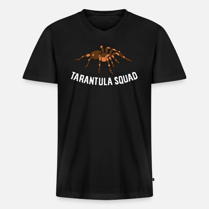 Tarantel - Tarantula Squad - Männer Premium Bio T-Shirt mit V-Ausschnitt - Schwarz