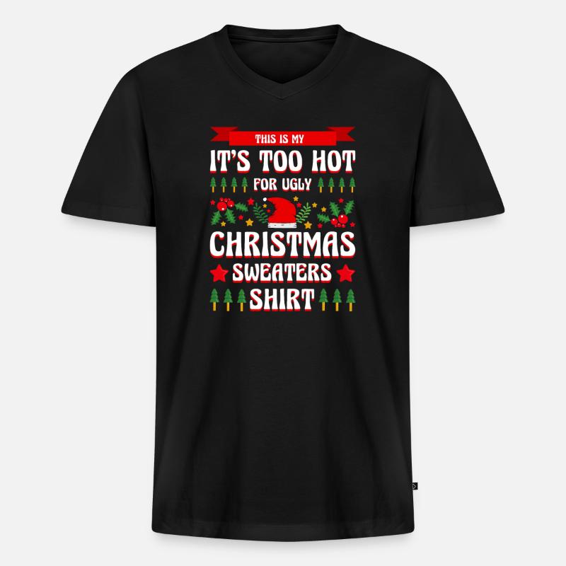 Tun Oder Nicht, Es Gibt Keinen Versuch - Männer Premium Bio T-Shirt mit V-Ausschnitt - Schwarz
