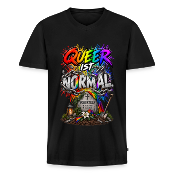 Männer Premium Bio T-Shirt mit V-Ausschnitt