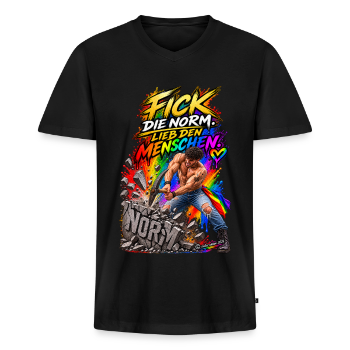 Männer Premium Bio T-Shirt mit V-Ausschnitt