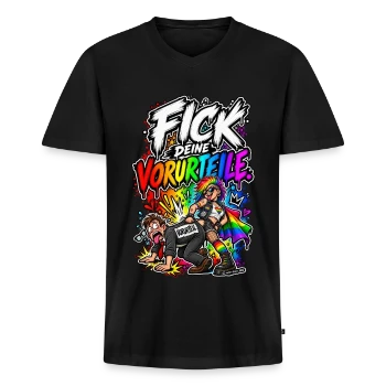 Männer Premium Bio T-Shirt mit V-Ausschnitt